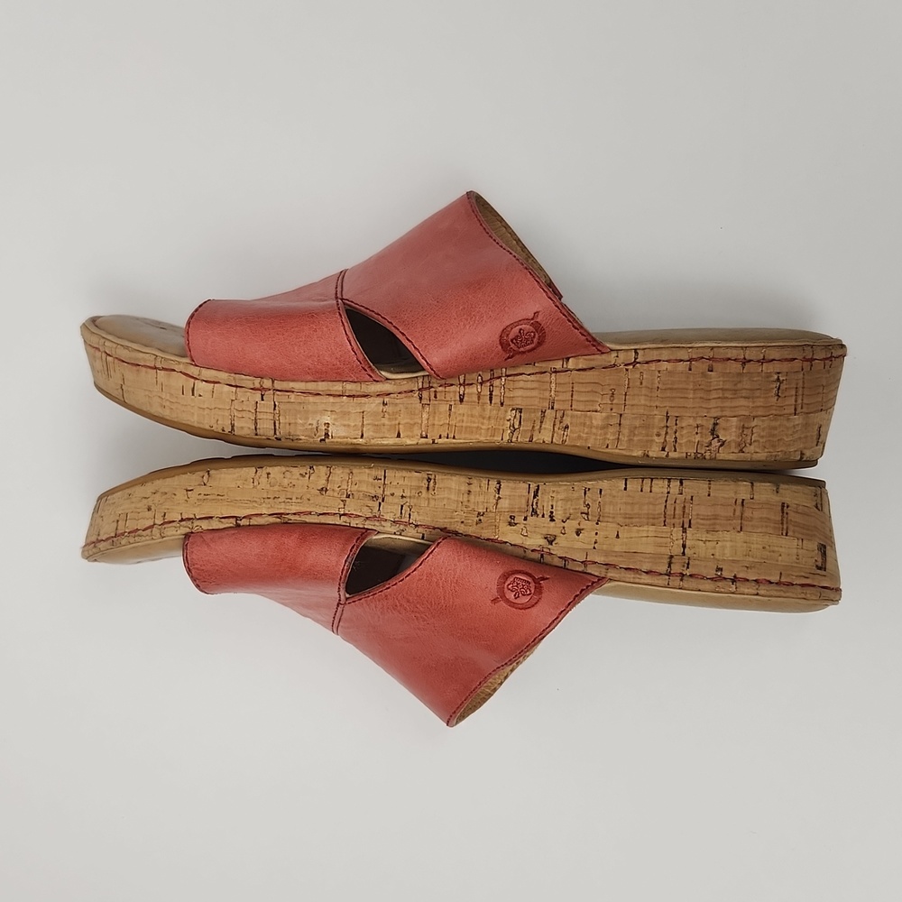 Born Leather Coral Slides Sandals - Picture 10 of 13